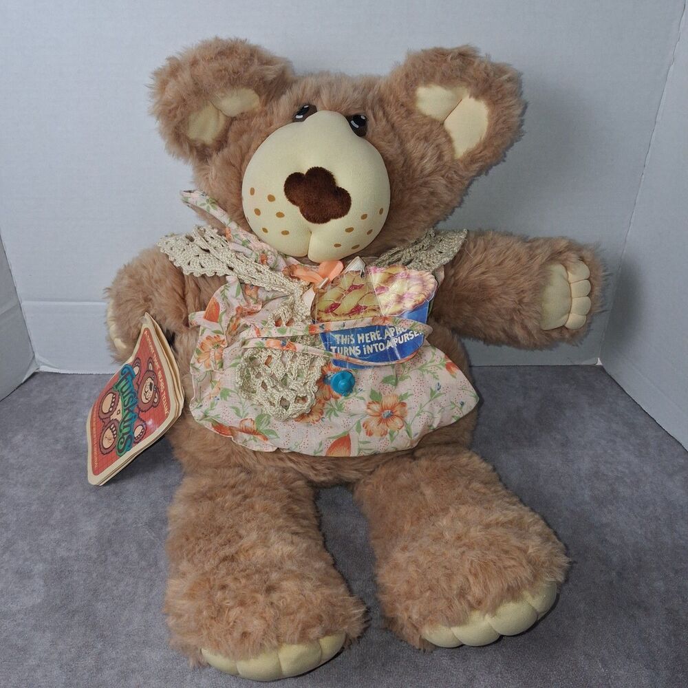 Furskins Bear Plush Hattie  Xavier Roberts  Vintage NWT